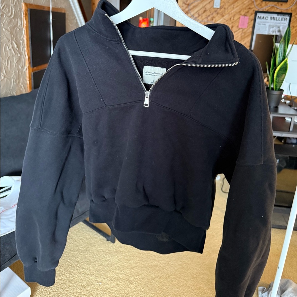 Abercrombie & Fitch Black Cowl Neck Sweater
